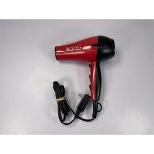 KISS 1875 Pro Tourmaline Ceramic Hair Dryer Red Black Tested Working